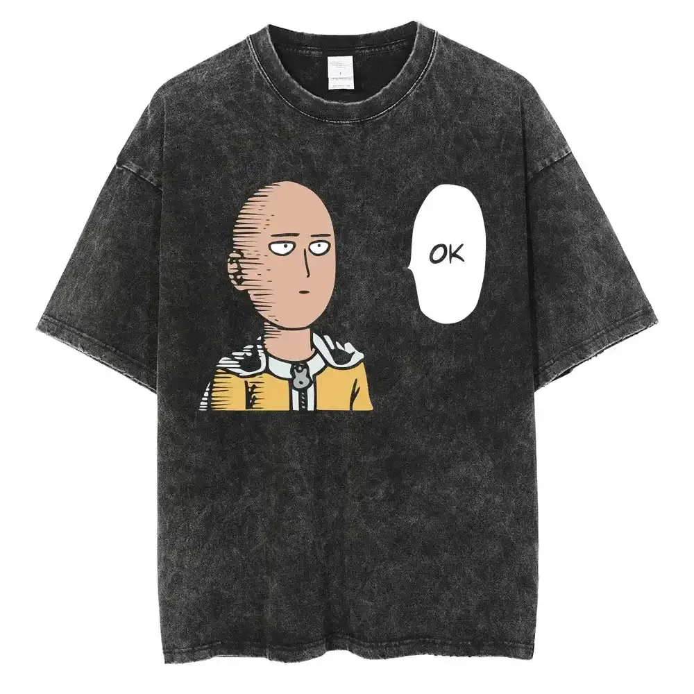Men Shoes Illustration - Винтажная футболка One Punch Man Strongest