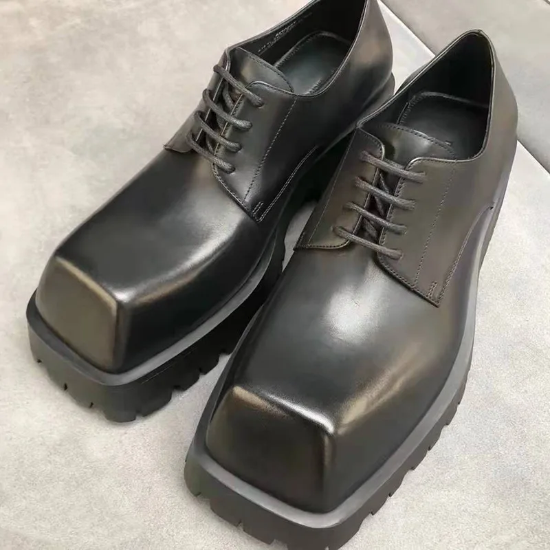 Men Shoes Oxford - Мужские лоферы, кожаные мотоциклетные ботинки, повседневные