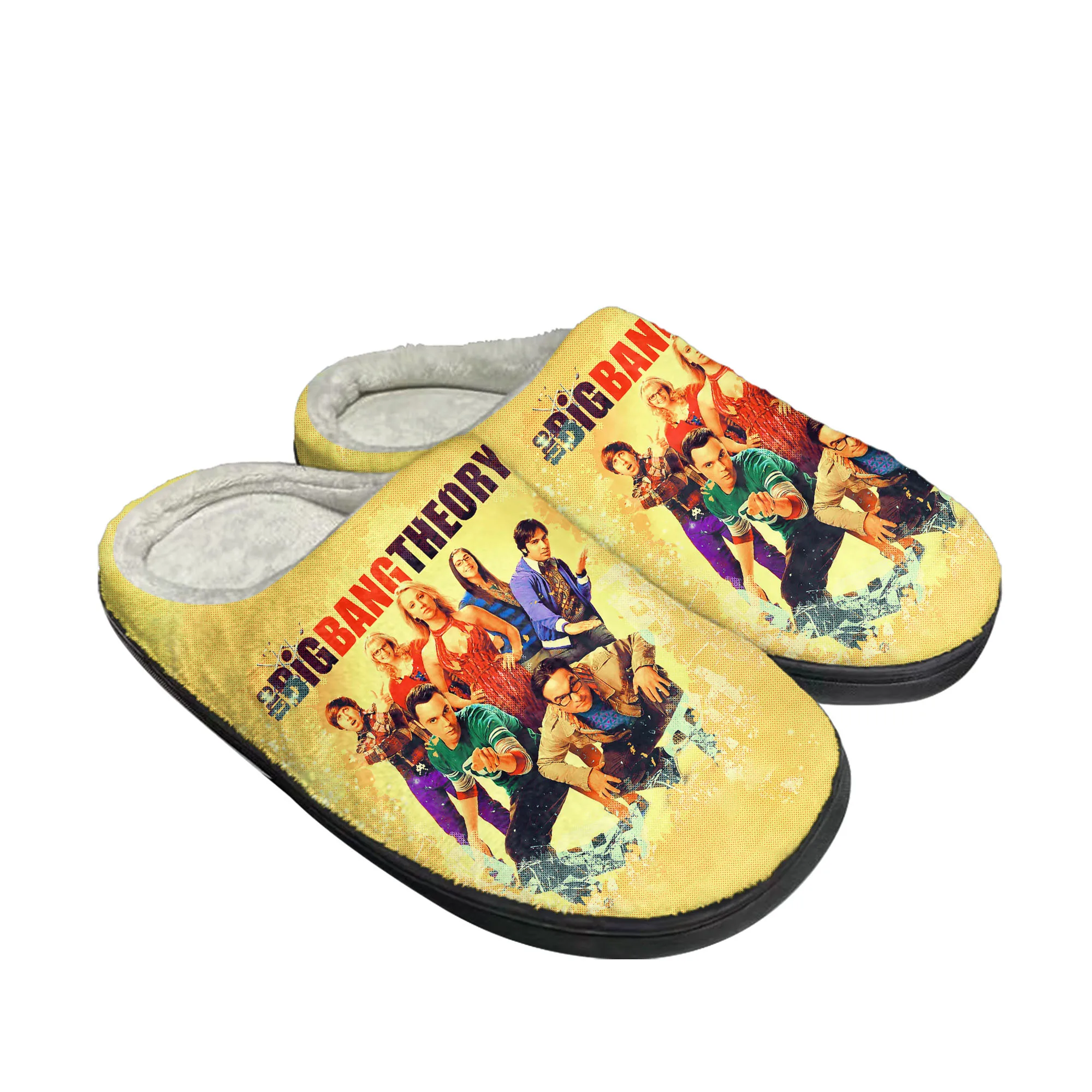Men Shoes Winter - Домашние хлопковые тапочки с большим котом