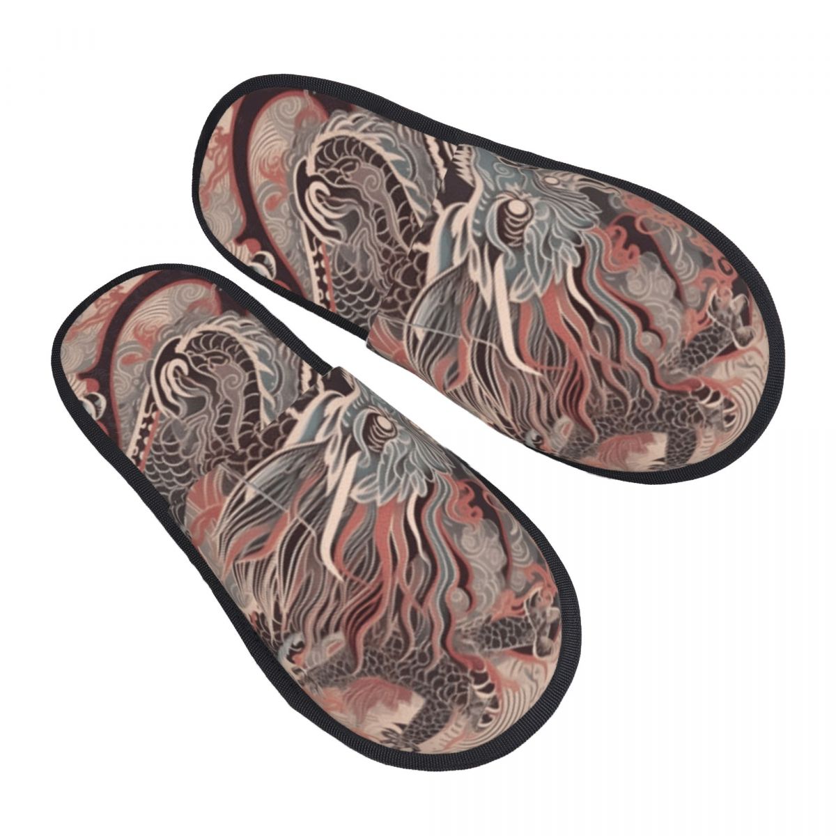 Men Shoes Illustration - Меховые тапочки для женщин и мужчин,
