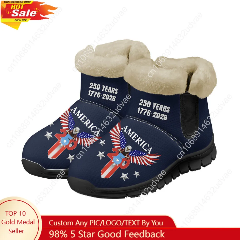 Men'S Shoes Casual Sneakers - Плюшевые кроссовки-ботинки к 250-летию Америки (1776-2026)