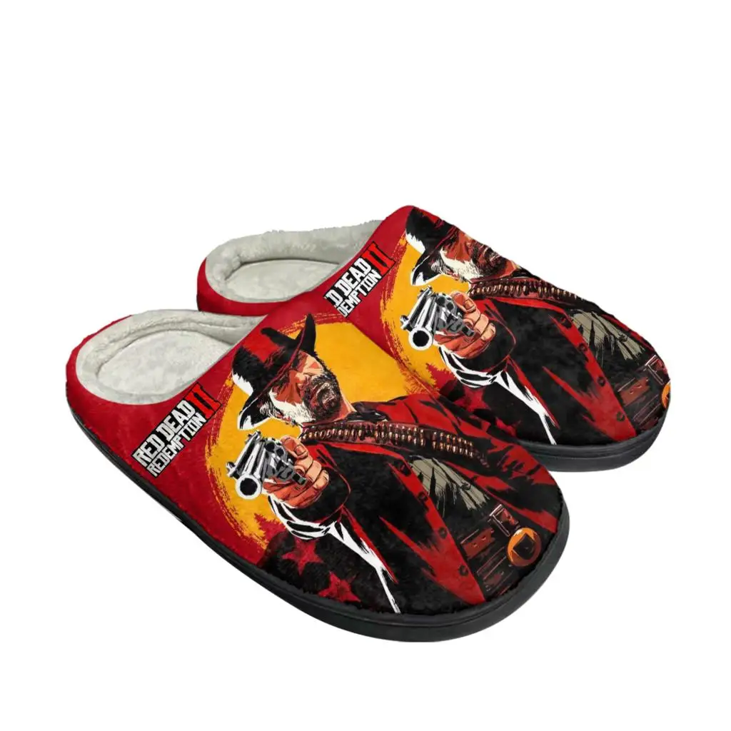 Men Shoes Winter - Домашние хлопковые тапочки Red Dead Redemption