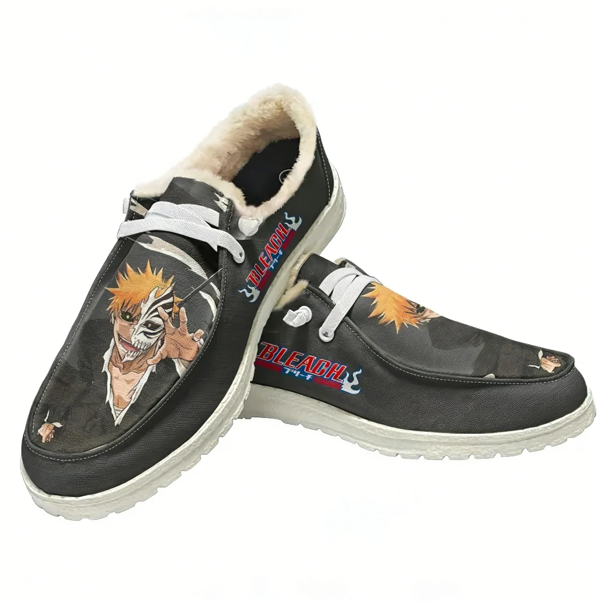 Men Shoes Oxford - B-BLEACH Плюшевые повседневные туфли на плоской