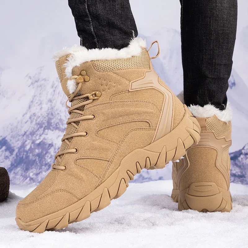 Hiking Boot Waterproof - Мужские зимние тактические ботинки на шнуровке,