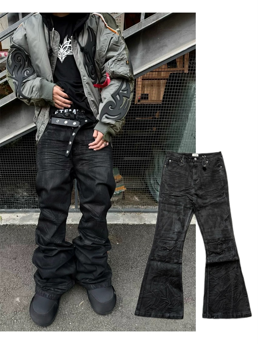 Men Shoes Jeans - Джинсы с микро-клеш с покрытием High