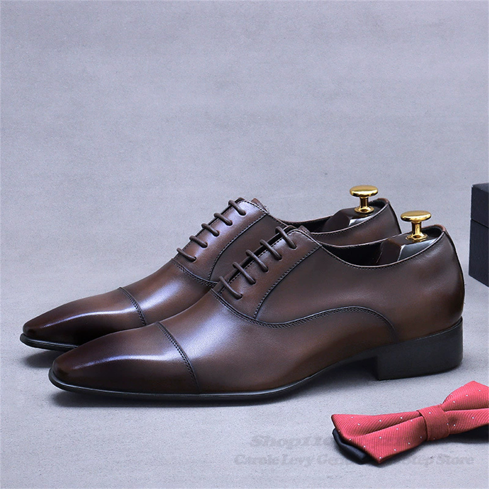 Мужские кожаные туфли-оксфорды – обзор и цена Men Shoes Oxford