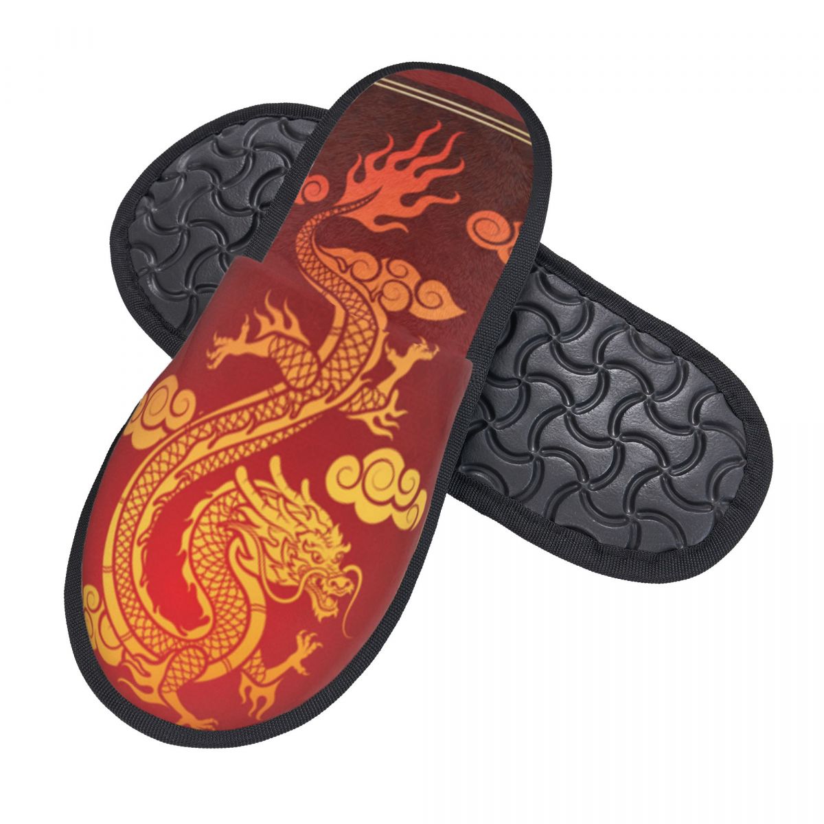 Тапочки с иллюстрацией дракона – обзор и цена Men Shoes Illustration