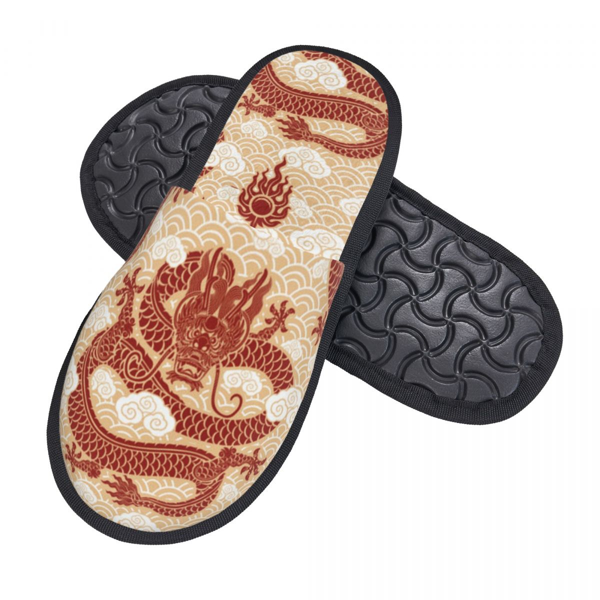 Тапочки с иллюстрацией дракона – обзор и цена Men Shoes Illustration