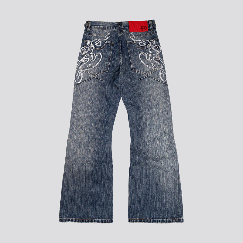 Джинсы Y2K синие расклешенные  – обзор и цена Men Shoes Jeans