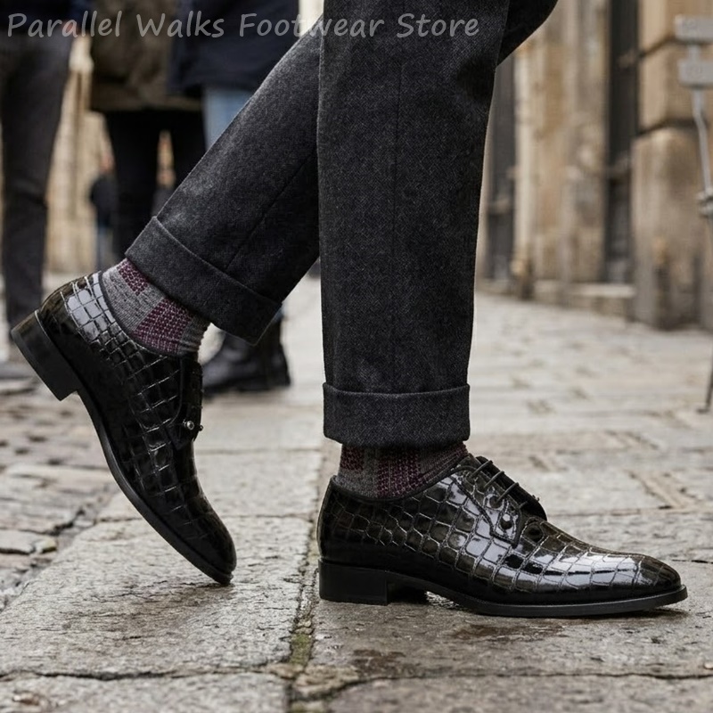 Мужские оксфорды из лакированн – обзор и цена Men Shoes Oxford