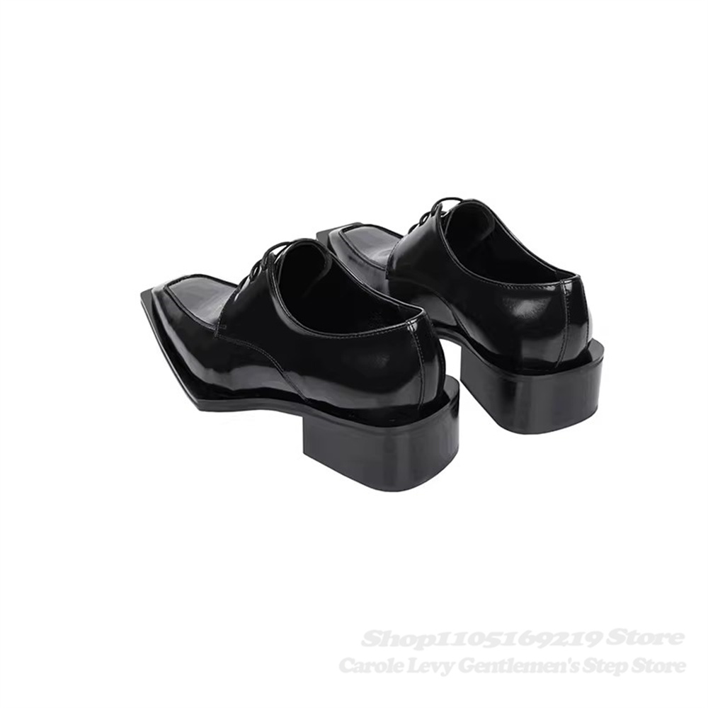 Черные мужские туфли дерби из  – обзор и цена Men Shoes Oxford